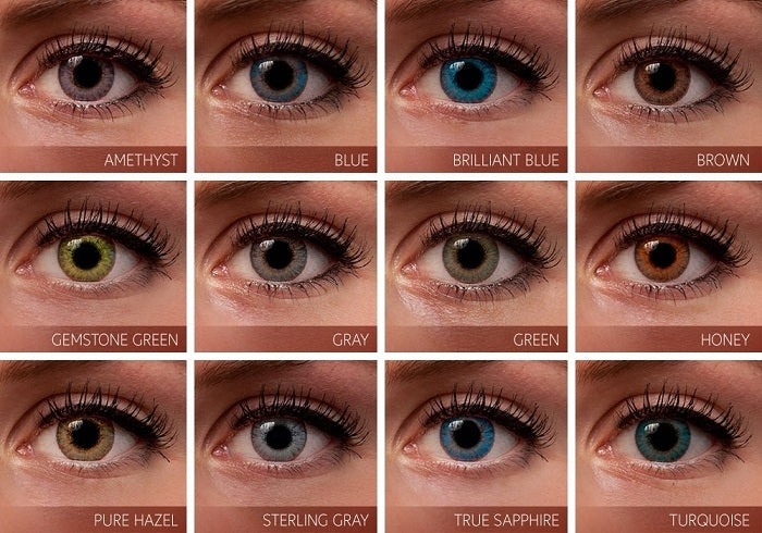freshlook honey contacts on brown eyes