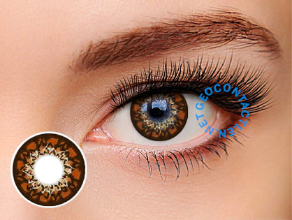 Geo Mimi Cappuccino Brown 15mm (Cafe Series) WMM-600 - Geo Contact Lens 